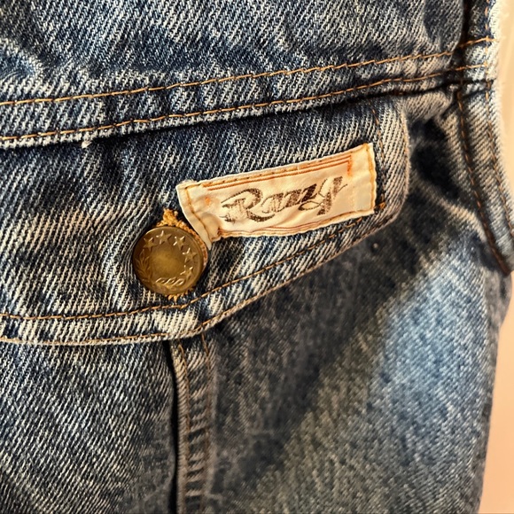 Vintage Men’s Blue Cotton Borg Sleeveless Denim Gilet Small - Picture 6 of 15